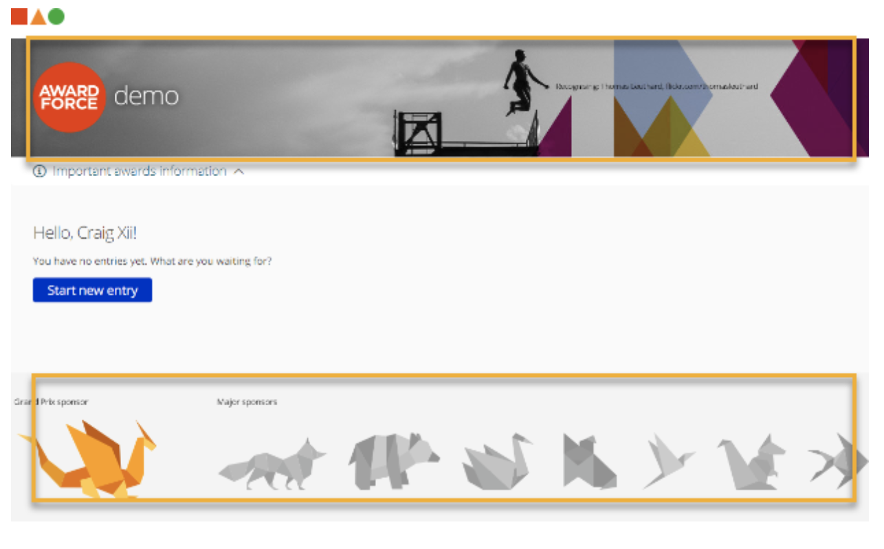 Header und Footer in Award Force personalisieren