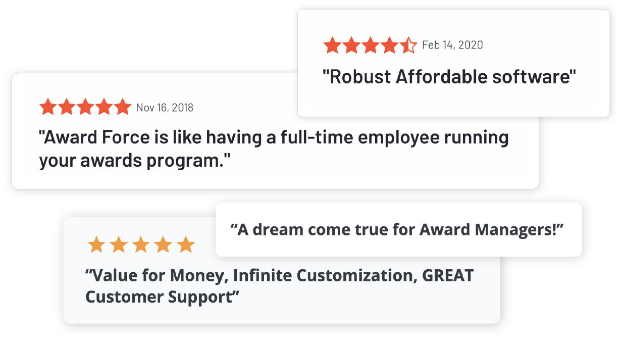 Reviews of Award Force
