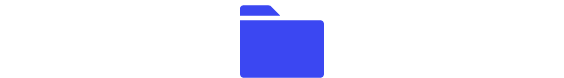 Blue icon of folder