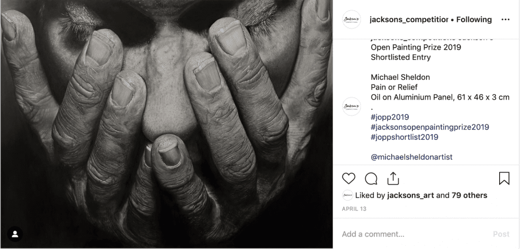 Instagram-Post Jacksons Wettbewerb