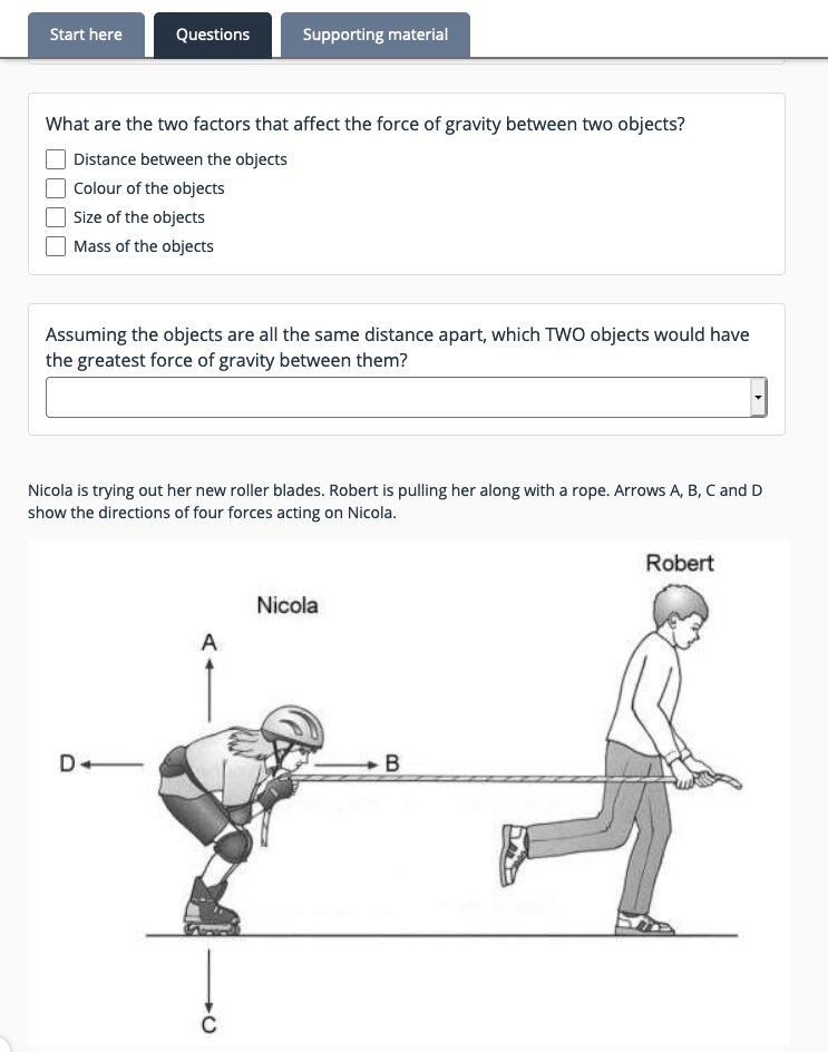 Form questions