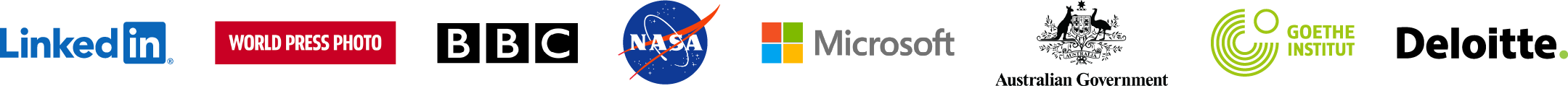 Award Force Clients 2023 including Linked In, BBC, NASA, Microsoft, Deloitte among many other.