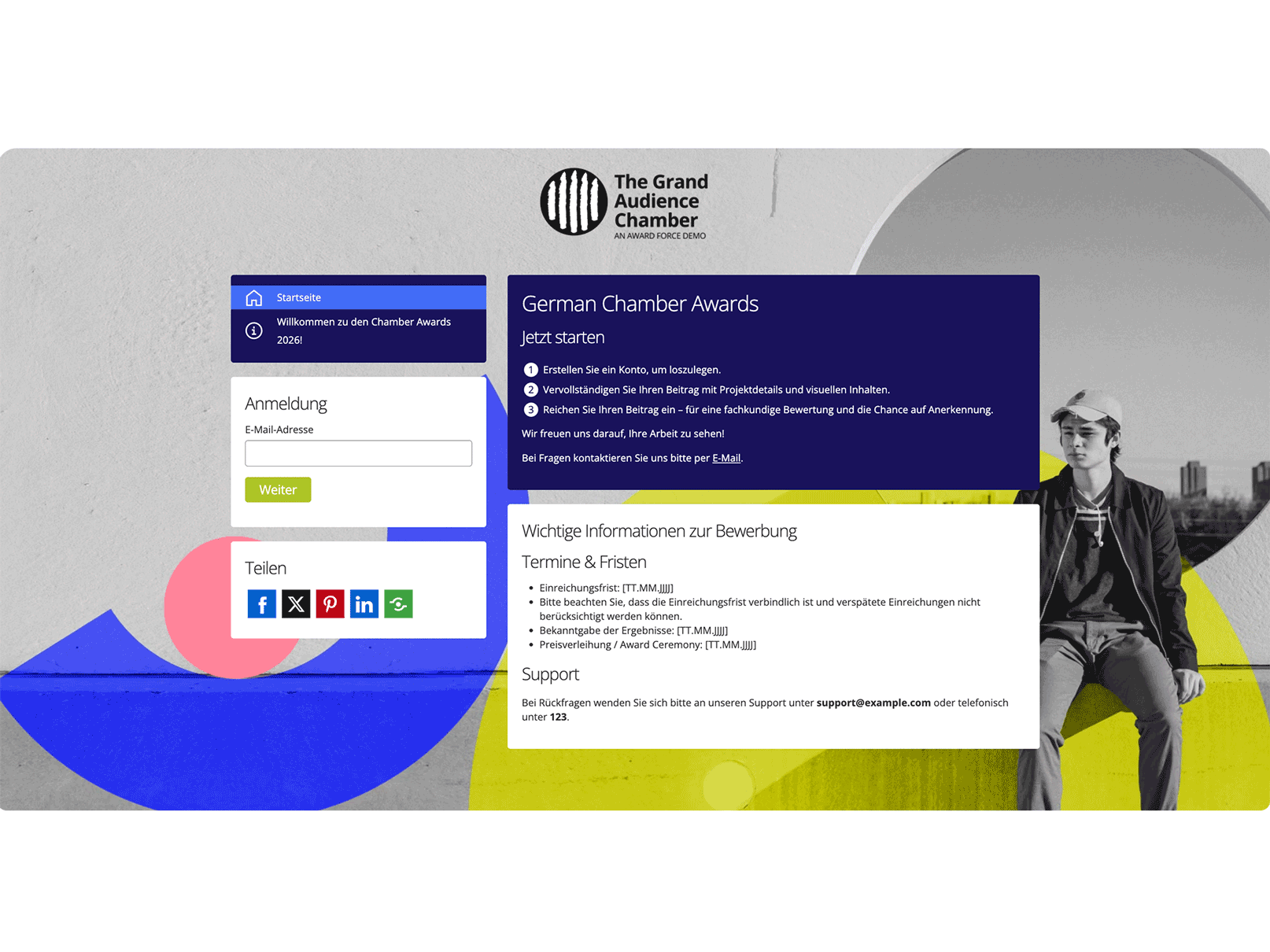 Funktionen der Awards-Management-Software